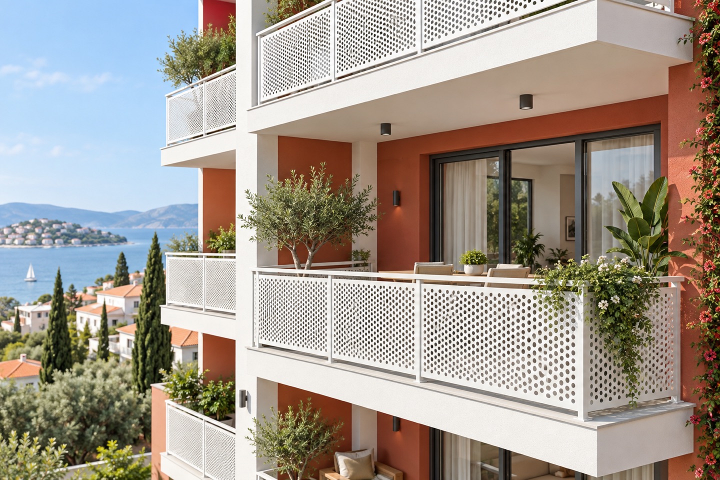 Lazer Kesim Balkon Demiri için temsili ürün ve uygulama görünümü — temsili görsel